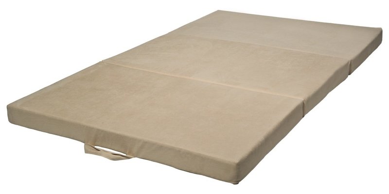 Motricité - Tapis de motricité bébé et enfant - Tapis pliant en tissus multi-usage 120 x 200 x 10 cm crème