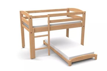 Couchage - Lit Crèche en Bois bébé, enfant - Lit duo repos sans matelas naturel