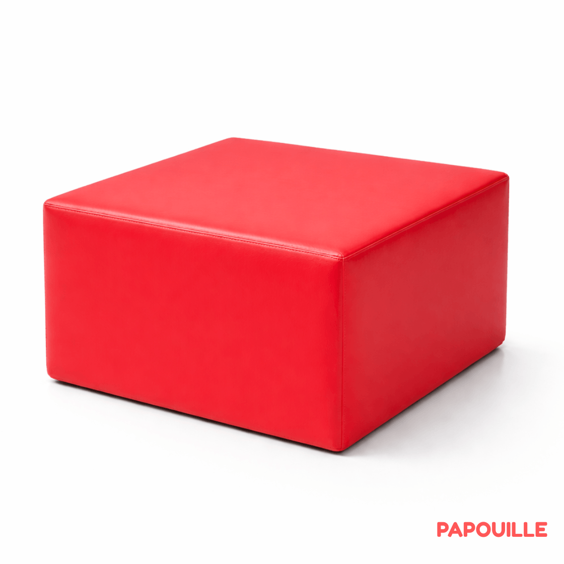 Module bloc carre en mousse pvc h.23cm rouge