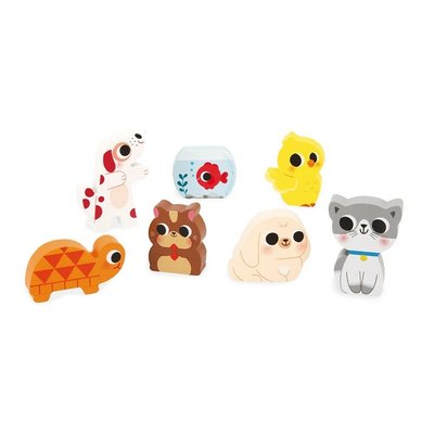Jeux - Jeux Éducatifs et Puzzle - Puzzle 7 pièces - Les animaux domestiques