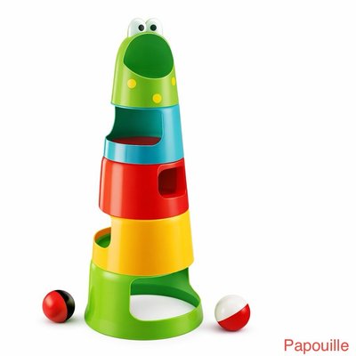 Jouets - Jouets à Empiler ou à Encastrer - Grenouille pyramide