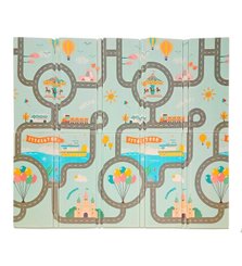 Motricité - Tapis de motricité bébé et enfant - Tapis de jeu pliable XXL - réversible Mundopark