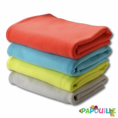 Couchage - Couverture de Lit Enfant - Couverture polaire microfibre vert amande 75 x 115cm