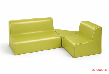 Mobilier - Meuble en mousse et Pouf - Kit coin banquette pour espace lecture assise 17cm - Bahamas