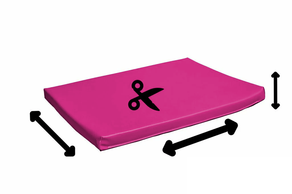 Matelas plat ep 4cm sur mesure fuchsia