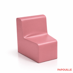 Mobilier - Meuble en mousse et Pouf - Chauffeuse d'angle 32 cm rose