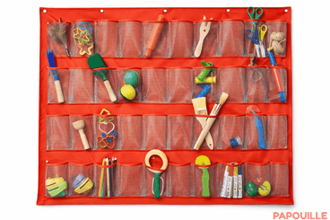 Mobilier - Accessoires pour meuble de rangement - Rangement mural - range doudou - 40 pochettes