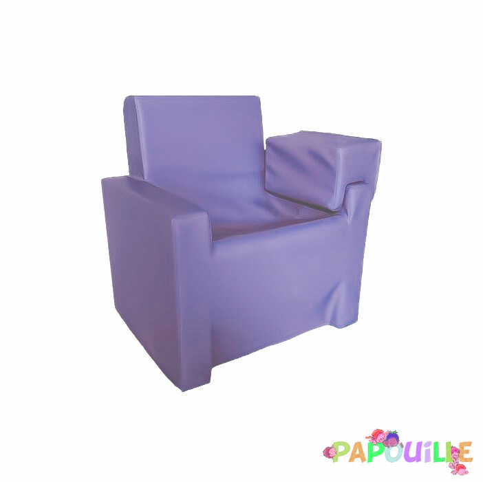 Fauteuil d'allaitement en mousse pvc avec accoudoirs parme