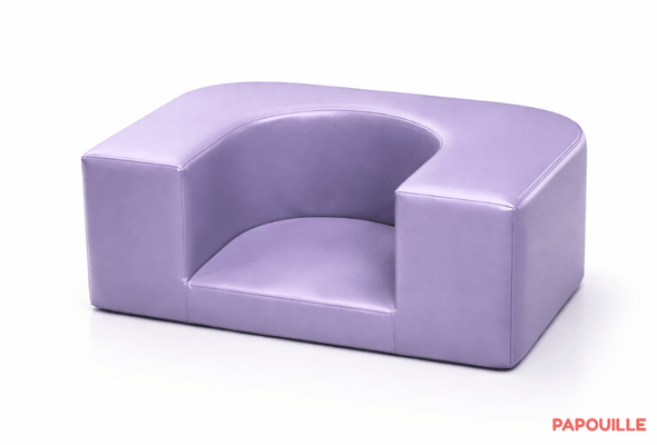 Mobilier - Meuble en mousse et Pouf - Coin d'assise de sol enfant avec fond en mousse pvc parme