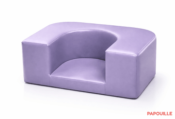 Mobilier - Meuble en mousse et Pouf - Coin d'assise de sol enfant avec fond en mousse pvc parme