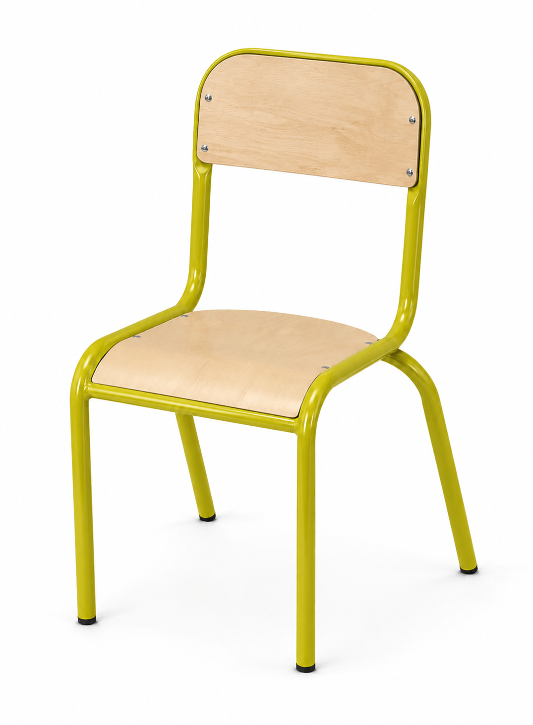 Chaise scolaire en bois H31 cm - T2 - Vert