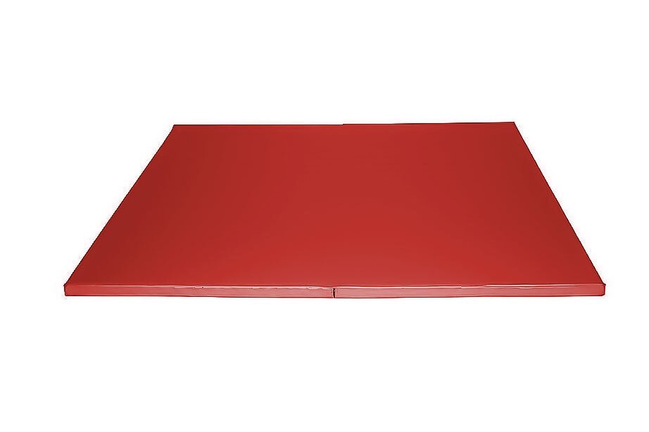 Tapis aire d'évolution pliant en mousse pvc 200 x 200 x 4cm rouge