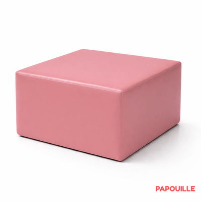 Motricité - Module de Motricité Bébé - Module bloc carre en mousse pvc h.23cm rose