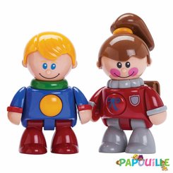 Jouets - Figurines - Figurines articulées les 4 copains d'école ( tolo )