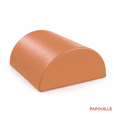 Motricité - Module de Motricité Bébé - Module bloc demi 1/2 rond en mousse pvc h.23cm abricot