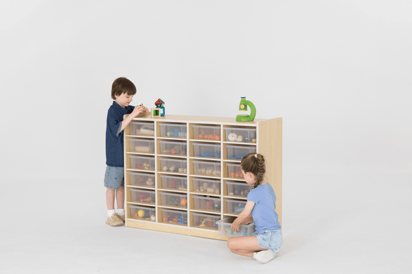 Mobilier - Meuble de rangement scolaire - Meuble de rangement avec 24 bacs - Élo