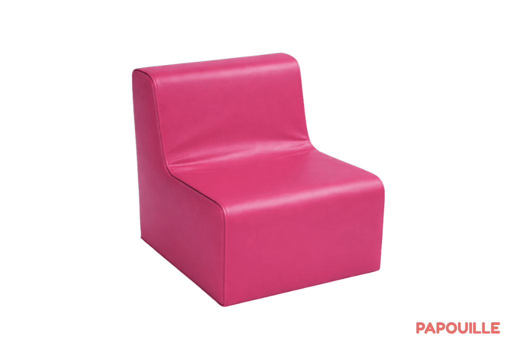 Chauffeuse droite hauteur 25cm fuchsia