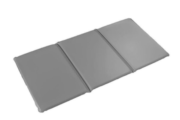 Motricité - Tapis de motricité bébé et enfant - Tapis pliable en 3 / grand modèle 114 x 56 x 2,5 cm gris souris