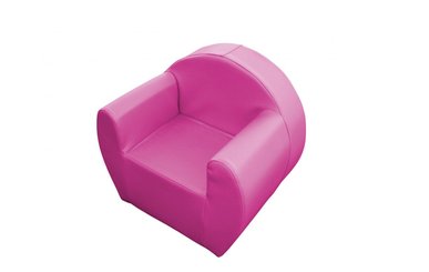 Mobilier - Meuble en mousse et Pouf - Fauteuil enfant pdg club mousse pvc uni 20 cm fuchsia
