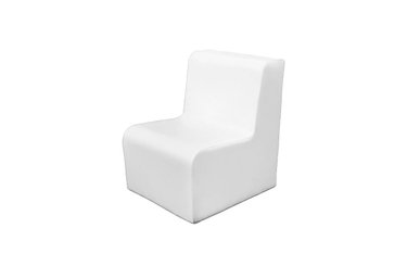Mobilier - Meuble en mousse et Pouf - Chauffeuse droite 17 cm blanc