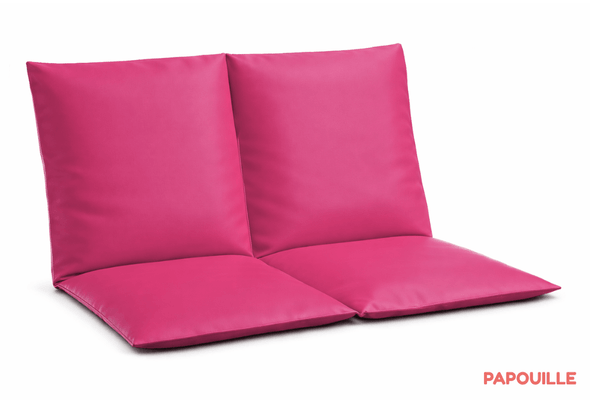 Mobilier - Tabouret et Assise au sol - Coussin assise 2 places fuchsia
