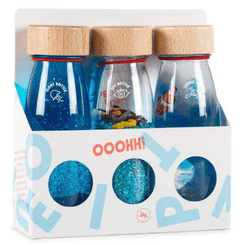 Motricité - Eveil Sensoriels et Tactiles - Lot de 3 bouteilles sensorielles sérénité