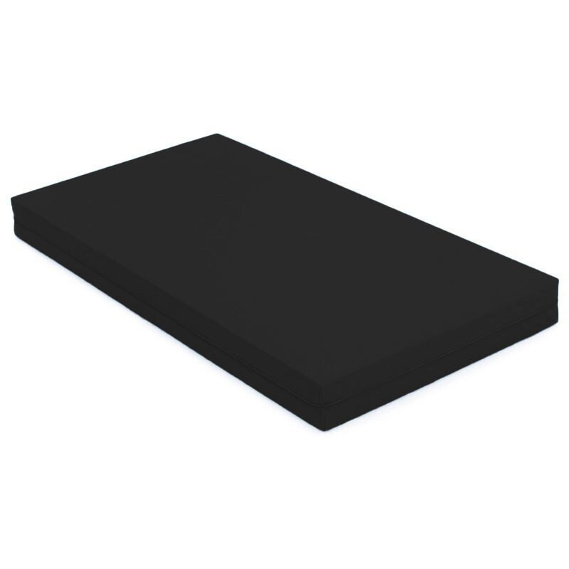 Lot de 5 matelas en tissu lavable 60 x 120 noir