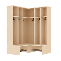 Mobilier - Banc vestiaire & Porte Manteaux - Vestiaire d'angle 6 places T1 - Mia