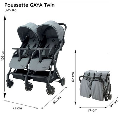 Poussette double 0 36 mois shop