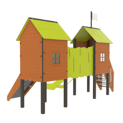 Mobilier - Aire de jeux et structure extérieure - Structure de jeux La promenade - Fixations courtes