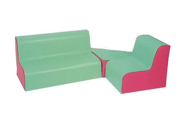 Mobilier - Meuble en mousse et Pouf - Kit coin banquette pour espace lecture assise 17cm malouine fuchsia