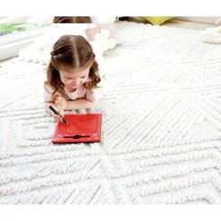 Jouets - Jouets à Empiler ou à Encastrer - Tablette magnétique - Rouge