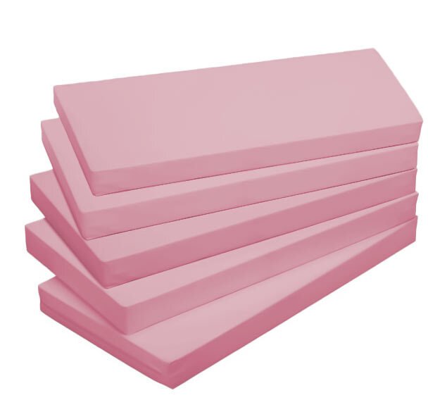 Lot de 5 matelas en tissu lavable 60 x 120 rose