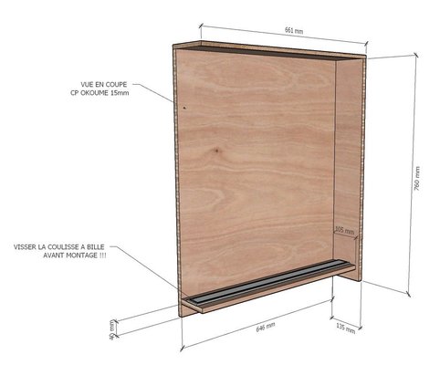 Mobilier - Barrière de séparation & Cloison crèche - Portillon de séparation coulissant en bois sur mesure collectivité