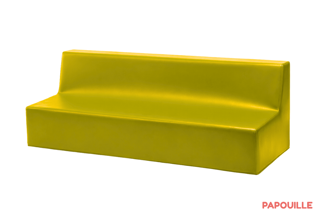 Banquette 2 ou 3 places 32cm jaune