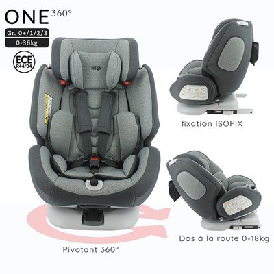 Puériculture - Siège Auto bébé et Réhausseur - Siège auto isofix one 360° gris 0+ / 1 / 2 / 3