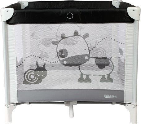 Couchage - Parc bébé Pliable, en Bois  - Parc lit filet bébé pliant en tissu