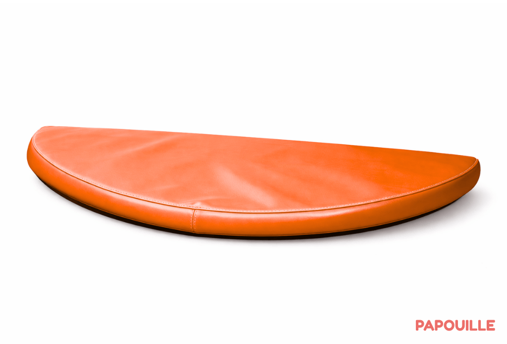Tapis 1/2 rond en mousse pvc 80 x 40 x 3cm orange