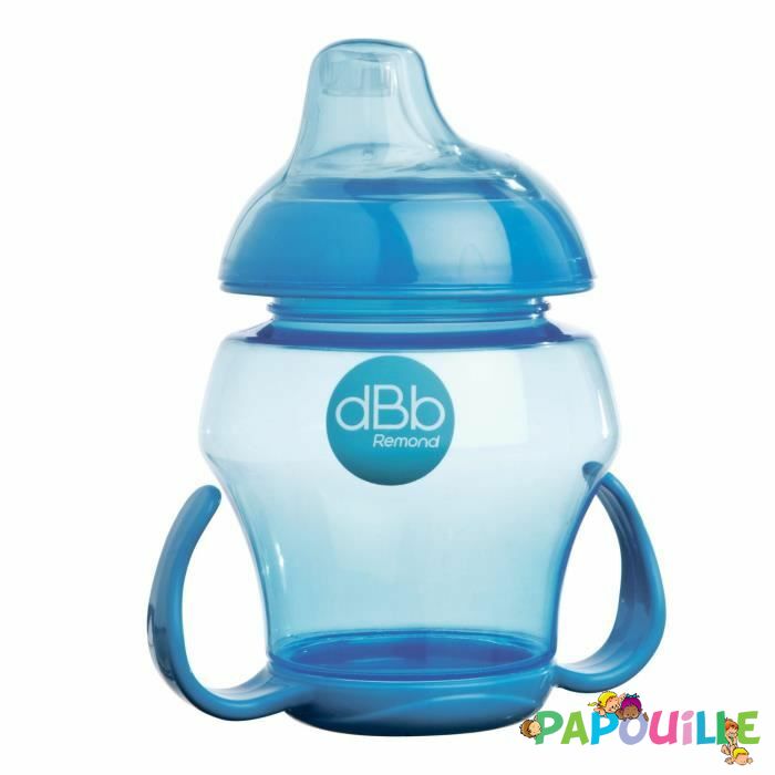 Tasse à bec souple ergonomique 250ml baby bleu