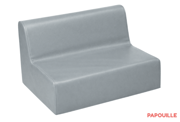 Mobilier - Meuble en mousse et Pouf - Banquette enfant 2 à 3 places en mousse pvc h. 17cm gris