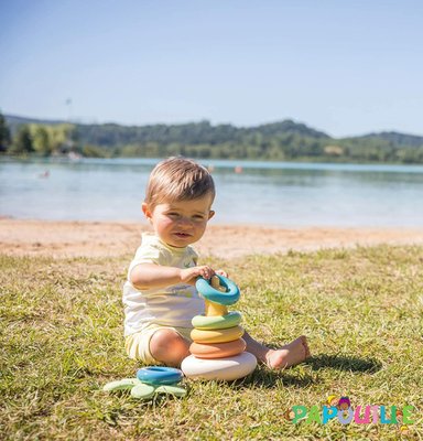 Jouets - Jouets à Empiler ou à Encastrer - Pyramide fleur culbuto