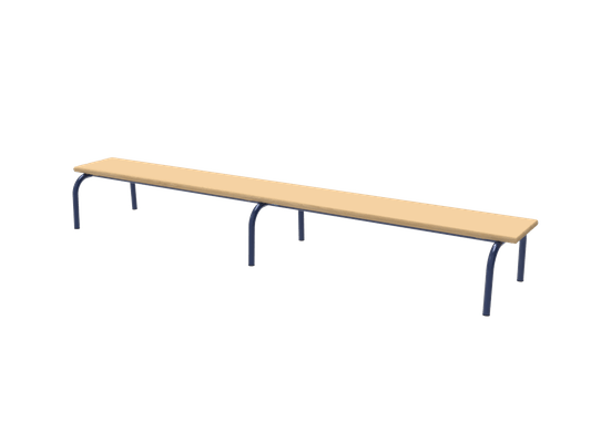 Mobilier - Banc vestiaire & Porte Manteaux - Banc mélaminé sans dossier 200 cm - T1