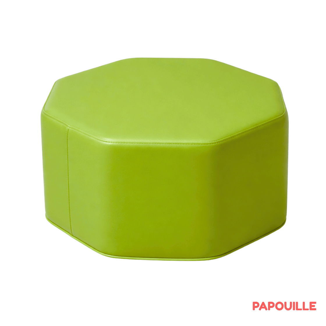 Pouf octogone en mousse pvc h.25cm fuchsia sauzon