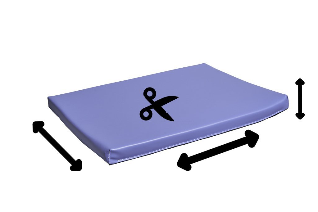 Matelas plat ep 4cm sur mesure - Blanc
