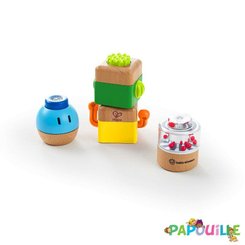 Jouets - Jeux de Construction - 4 hochets bois à empiler baby einstein