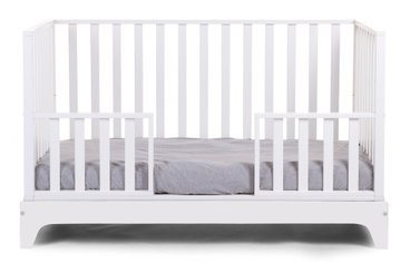 Couchage - Lit Crèche en Bois bébé, enfant - DE // Lit bébé évolutif 70 x 140 cm Blanc