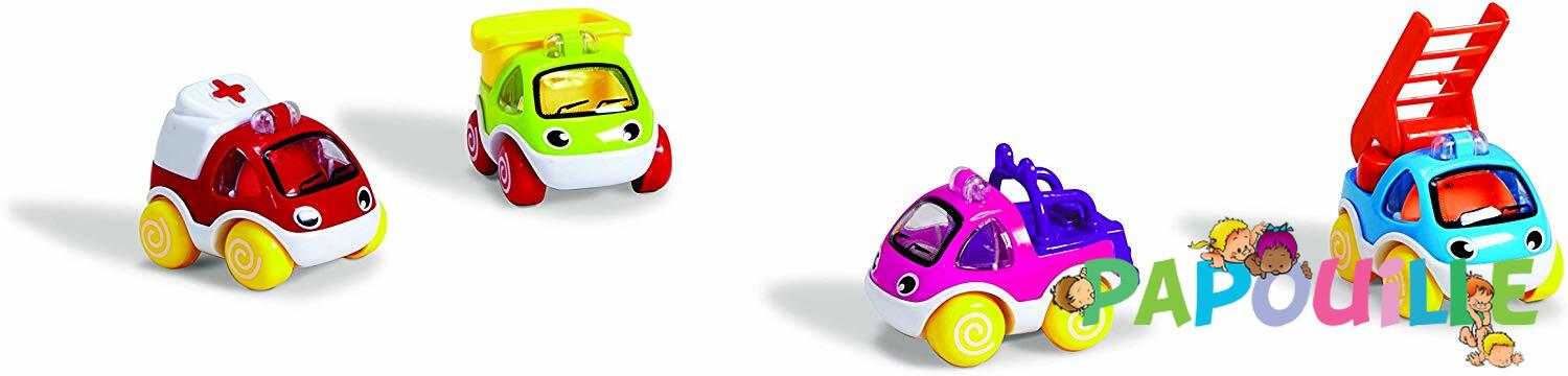 Jouets - Garages, Voitures et Circuits pour Enfant - Lot de 4 mini véhicules