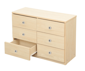 Mobilier - Meuble de rangement scolaire - Commode en bois - 6 tiroirs