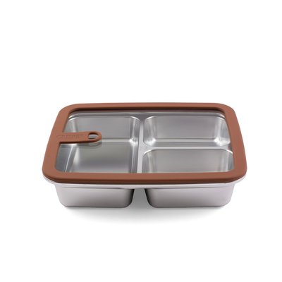 Repas - Raviers, Coupelles et boite de conservation - Boite de conservation 3 compartiments - 160 cl - Inox micro-ondable