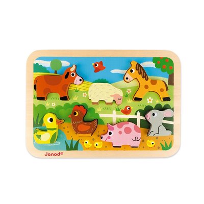 Jeux - Jeux Éducatifs et Puzzle - DE // Chunky puzzle ferme 7 pièces